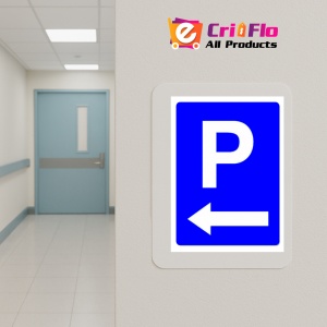 Indicator Semn pentru parcare cu sageata in stanga, Sticker autocolant - Img 5