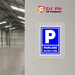 Indicator Semn pentru parcare maxim doua ore, Sticker autocolant - Img 4