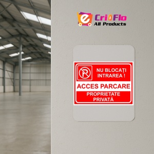 Indicator Semn pentru parcare nu blocati intrarea acces parcare proprietate privata, Sticker autocolant - Img 4