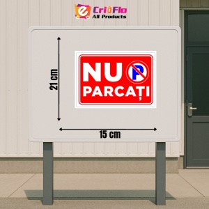 Indicator Semn pentru parcare nu parcati, Sticker autocolant - Img 2