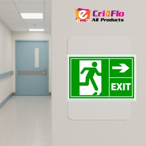 Indicator Semn pentru prim ajutor exit dreapta, Sticker autocolant - Img 5