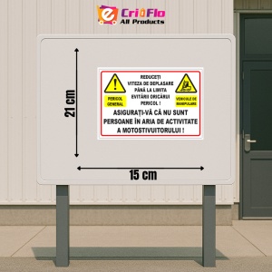 Indicator Semn pentru reducerea vitezei pentru stivuitoare, Sticker autocolant - Img 2