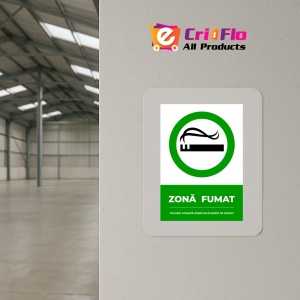 Indicator Semn pentru zona fumat folositi aceasta zona daca doriti sa fumati, Sticker autocolant - Img 4