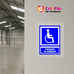 Indicator Semn persoane cu handicap, Sticker autocolant - Img 4