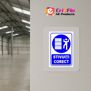 Indicator Semn stivuiti corect, Sticker autocolant - Img 4