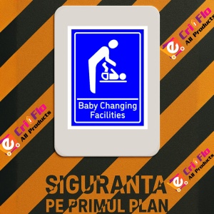 Indicator Sign Baby Changing Facilities, Sticker autocolant - Img 3