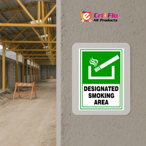 Indicator Sign designated smoking area, Sticker autocolant - Img 5