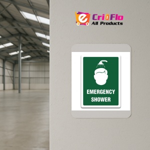 Indicator SIGN EMERGENCY SHOWER, Sticker autocolant - Img 4
