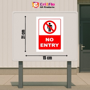 Indicator Sign no enter, Sticker autocolant - Img 2