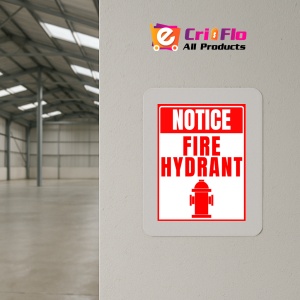 Indicator Sign notice fire hydrant, Sticker autocolant - Img 4