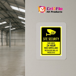 Indicator Sign site security farm under 24 hour video surveillance trespassers will be prosecuted, Sticker autocolant - Img 4