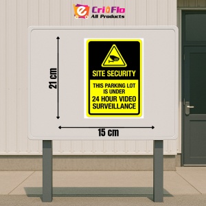 Indicator Sign site security this parking lot is under 24 hour video surveillance, Sticker autocolant - Img 2