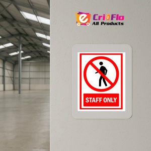 Indicator Sign staff only, Sticker autocolant - Img 4