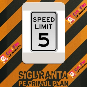 Indicator SPEED LIMIT 10 SIGN, Sticker autocolant - Img 2