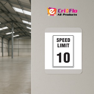 Indicator Speed Limit 5 MPH Sign, Sticker autocolant - Img 4
