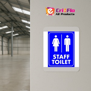 Indicator Staff Toilet Blue Sign, Sticker autocolant - Img 4