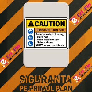Indicator To Reduce Risk of Injury PPE Sign, Sticker autocolant - Img 3