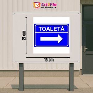 Indicator Toaleta in dreapta, Sticker autocolant - Img 2