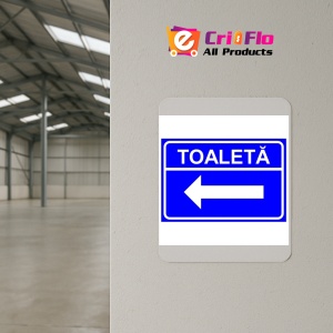 Indicator Toaleta in stanga, Sticker autocolant - Img 4