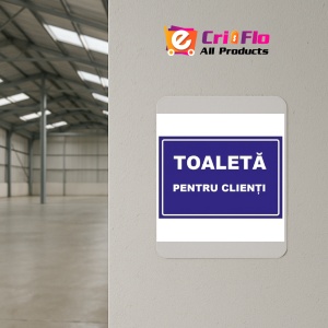 Indicator Toaleta pentru clienti, Sticker autocolant - Img 4
