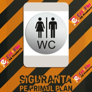 Indicator Toaleta WC Doamnelor Domnilor, Sticker autocolant - Img 3