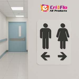 Indicator Toilet Sign for Men and Women Set of 2, Sticker autocolant - Img 5