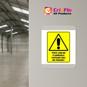 Indicator Toxic Flammable Vapours May Be Present Sign, Sticker autocolant - Img 4