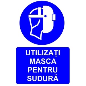 Indicator Utilizati masca pentru sudura indicator de obligativitate, Sticker autocolant