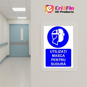 Indicator Utilizati masca pentru sudura indicator de obligativitate, Sticker autocolant - Img 5