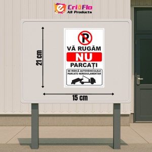 Indicator Va rugam nu parcati se ridica autovehiculele parcate neregulamentar v1, Sticker autocolant - Img 2