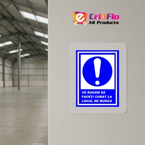 Indicator Va rugam sa faceti curat la locul de munca, Sticker autocolant - Img 4