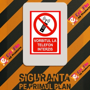 Indicator Vorbitul la telefon interzis, Sticker autocolant - Img 3