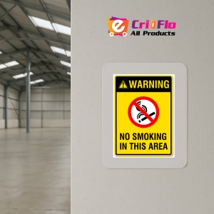 Indicator Warning no smoking in this area, Sticker autocolant - Img 4