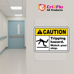 Indicator Watch Your Step Tripping Hazard Sign, Sticker autocolant - Img 5