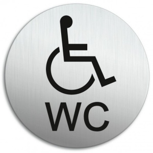 Indicator WC Toaleta pentru toaleta Handicap, Sticker autocolant