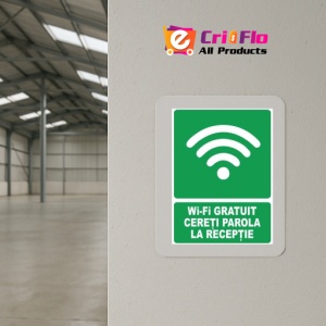 Indicator Wifi gratuit cereti parola la receptie, Sticker autocolant - Img 4