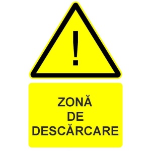 Indicator Zona de descarcare indicator de avertizare, Sticker autocolant