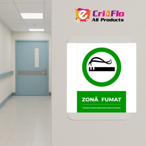Indicator Zona fumat, Sticker autocolant - Img 5