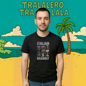 Italian Brainrot ** Tricou Tralalero Tralala Copii | Dama | Barbat - Img 9