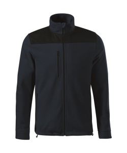 Jacheta calduroasa fleece polar unisex de culoare albastru marin