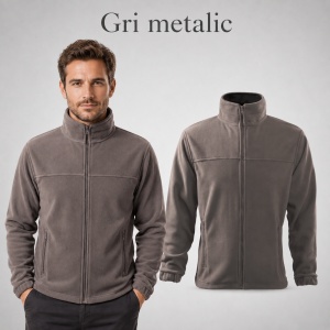 Jachetă Polar Fleece tip Bluză Hanorac Bărbați Călduroasă cu Fermoar Malfini Rimeck 501 – 280 g/m² - Img 17
