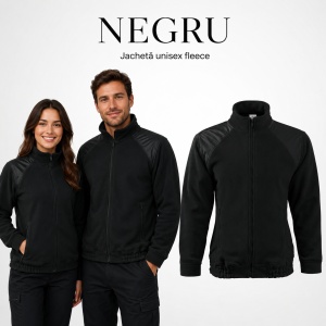 Jachetă Polar Fleece Unisex Damă Bărbat Malfini Hi-Q 506 – 360 g/m², Umeri Impermeabili - Img 17
