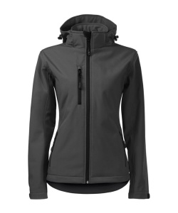 Jacheta softshell de culoare gri inchis