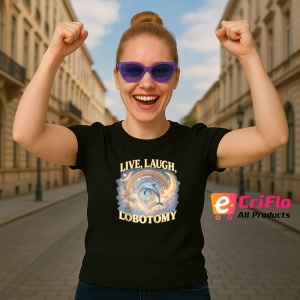 Live Laugh Lobotomy ** Tricou Tralalero Tralala Copii | Dama | Barbat - Img 12