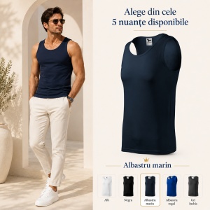 Maiou Bărbat Malfini Core 142, 100% Bumbac, 160 g/m², Croială Tubulară, Top Casual și Sport, S–2XL, 5 Culori - Img 14