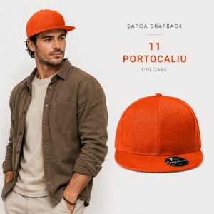 Șapcă Bărbat Unisex tip Snapback cu Cozoroc Drept, Reglabilă – RAP 6P 302 - Img 13