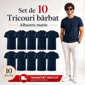 Set 10 Tricouri Bărbat în Aceeași Nuanță, Malfini, 100% Bumbac, 145 g/m², Guler Rotund, 26 Culori, Mărimi S–3XL - Img 10