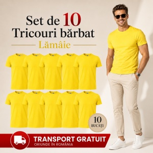 Set 10 Tricouri Bărbat în Aceeași Nuanță, Malfini, 100% Bumbac, 145 g/m², Guler Rotund, 26 Culori, Mărimi S–3XL - Img 20