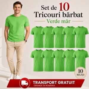 Set 10 Tricouri Bărbat în Aceeași Nuanță, Malfini, 100% Bumbac, 145 g/m², Guler Rotund, 26 Culori, Mărimi S–3XL - Img 30