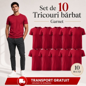 Set 10 tricouri bărbat Malfini Basic Clasic, 100% bumbac, regular fit, 48 culori, mărimi XS–5XL - Img 21